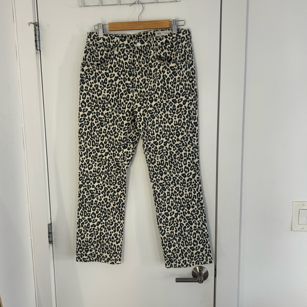Zara Leopard Jeans